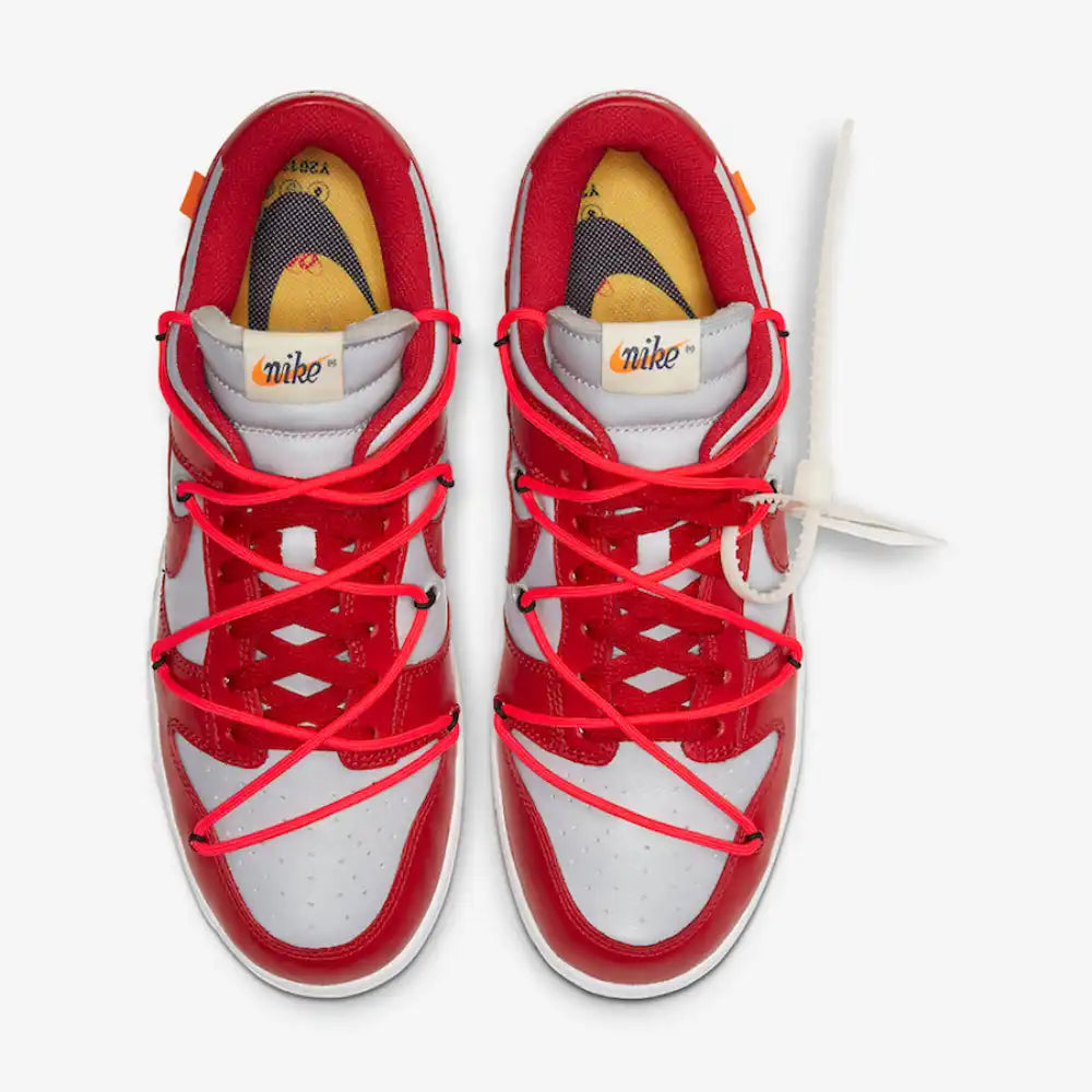 OFF-WHITE X NIKE DUNK LOW UNIVERSITY RED – Elite Kicks