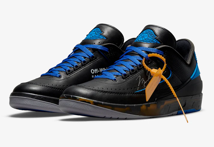 OFF-WHITE X AIR JORDAN 2 LOW SP BLACK ROYAL