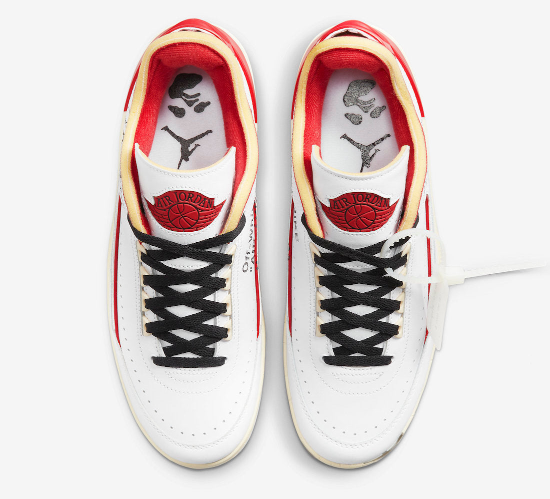 OFF-WHITE X AIR JORDAN 2 WHITE/VARSITY RED