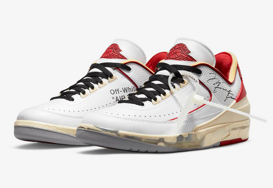 OFF-WHITE X AIR JORDAN 2 WHITE/VARSITY RED