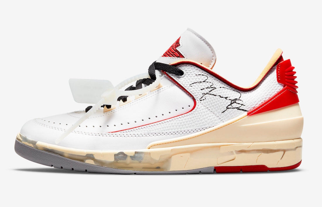 OFF-WHITE X AIR JORDAN 2 WHITE/VARSITY RED