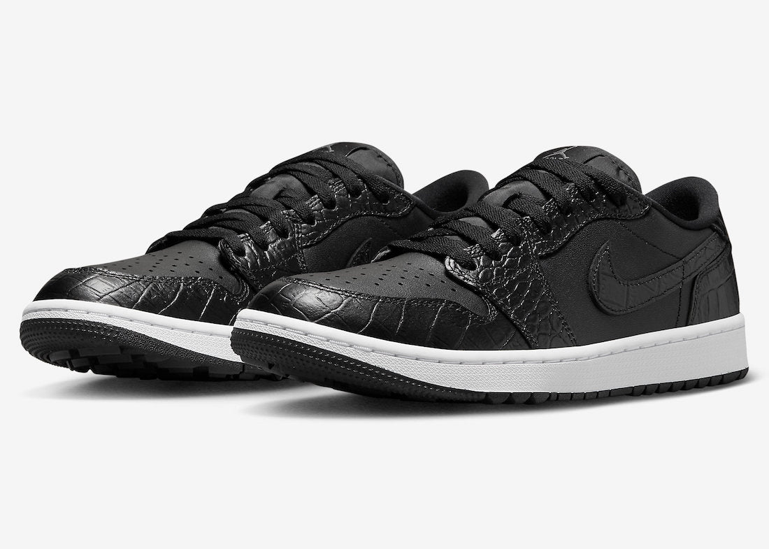 AIR JORDAN 1 LOW GOLF BLACK CROC