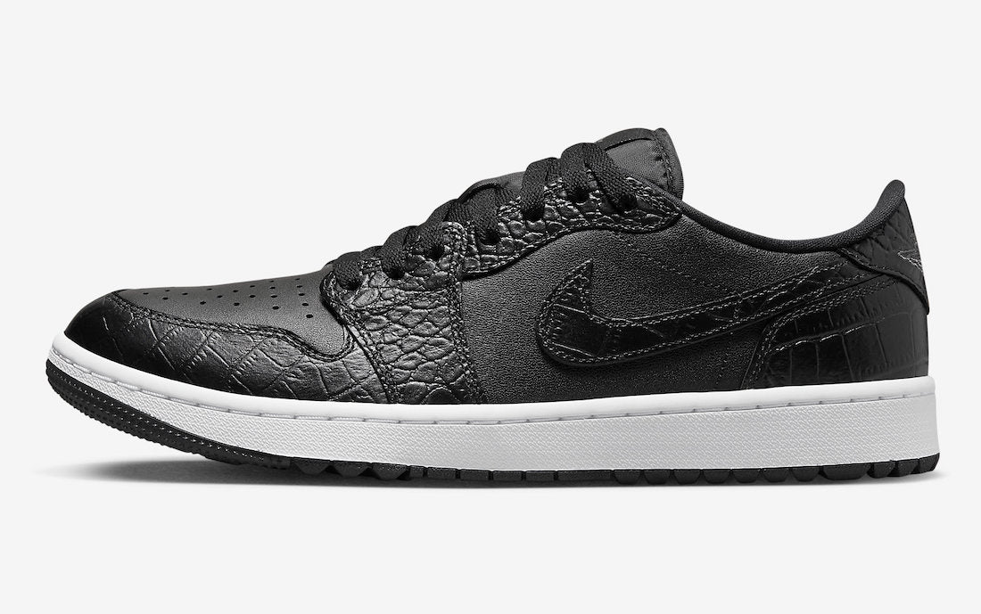 AIR JORDAN 1 LOW GOLF BLACK CROC