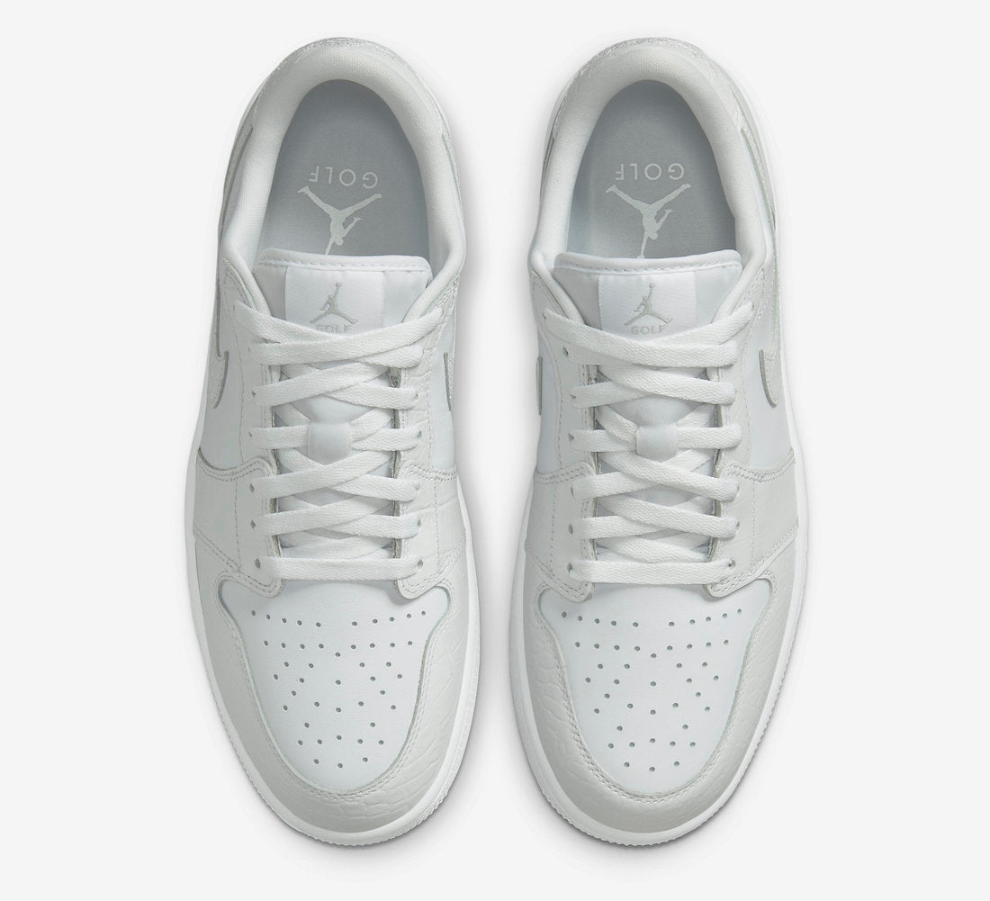 AIR JORDAN 1 LOW GOLF WHITE CROC