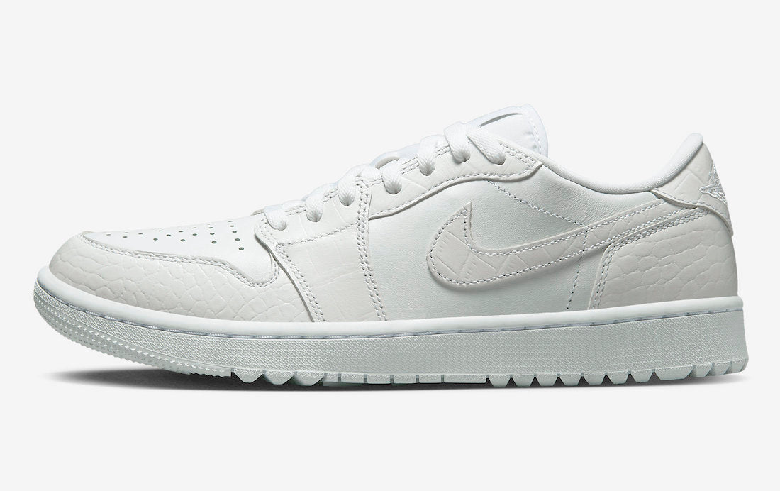 AIR JORDAN 1 LOW GOLF WHITE CROC