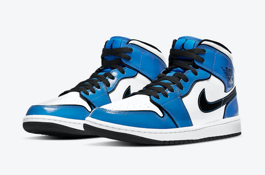 AIR JORDAN 1 MID SIGNAL BLUE