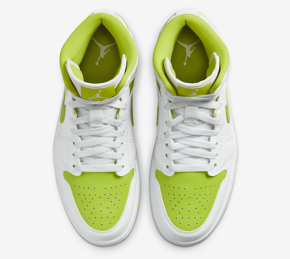 AIR JORDAN 1 MID WHITE LIME