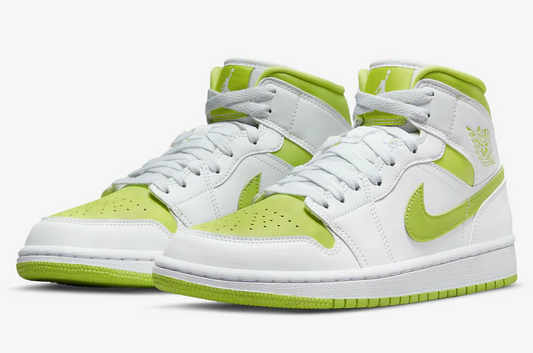 AIR JORDAN 1 MID WHITE LIME