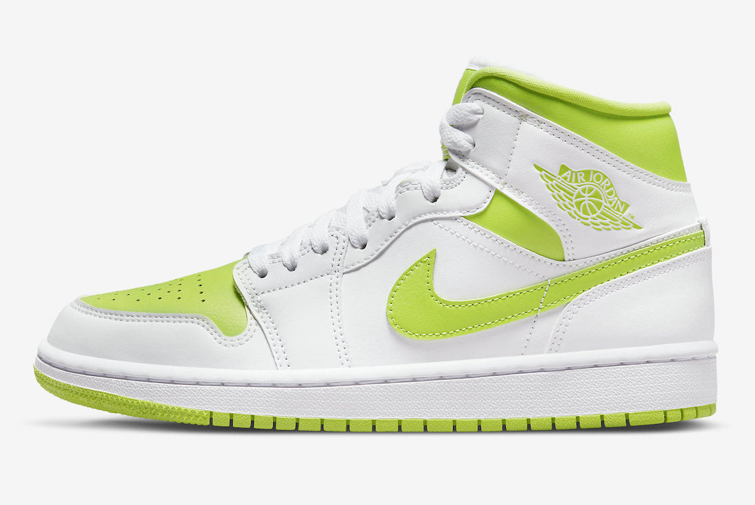 AIR JORDAN 1 MID WHITE LIME