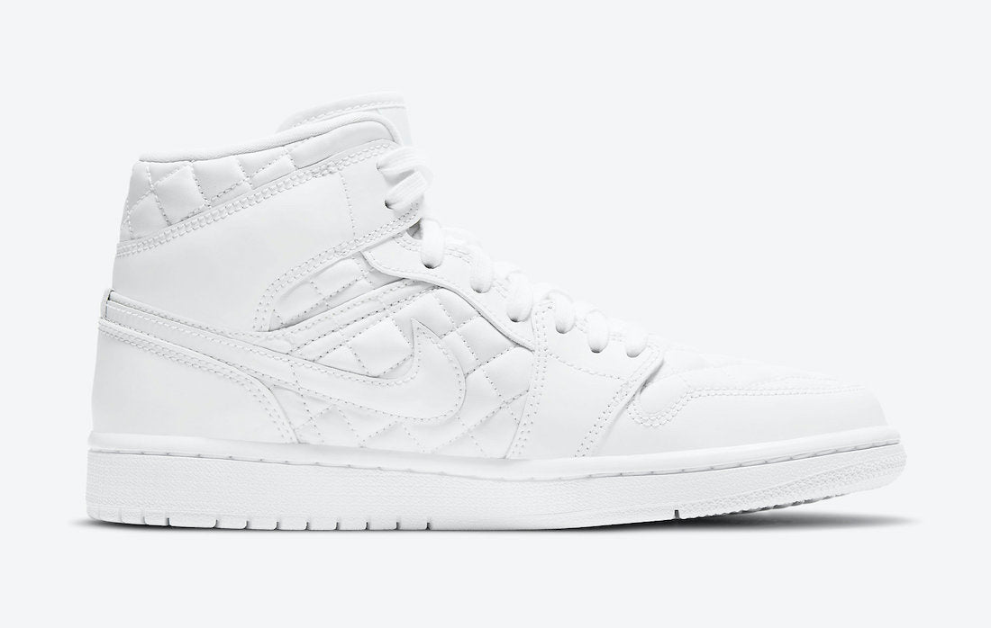 AIR JORDAN 1 MID QUILTED WHITE