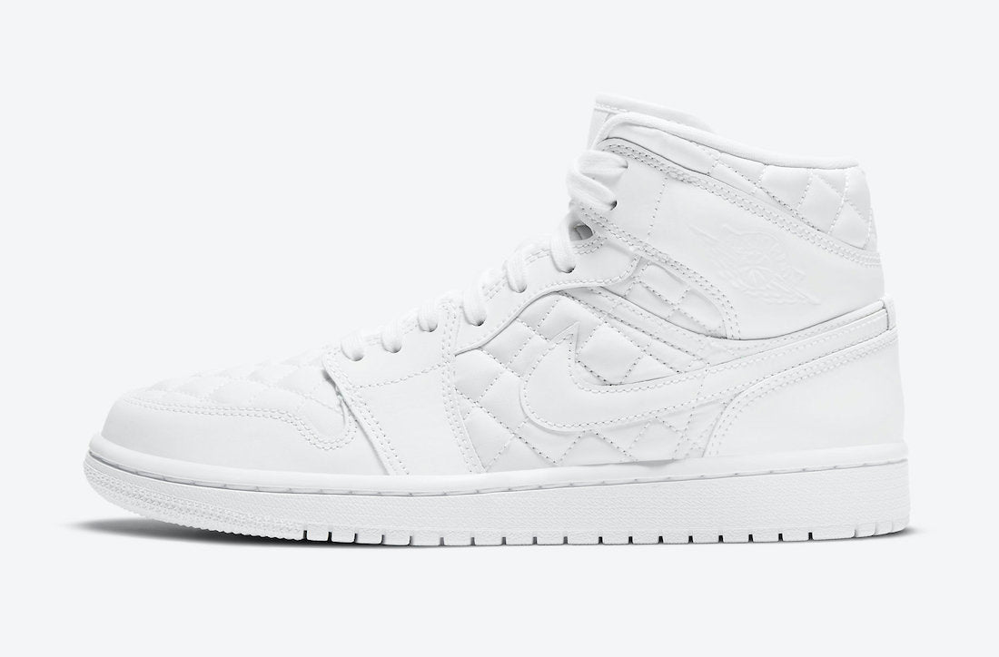 AIR JORDAN 1 MID QUILTED WHITE