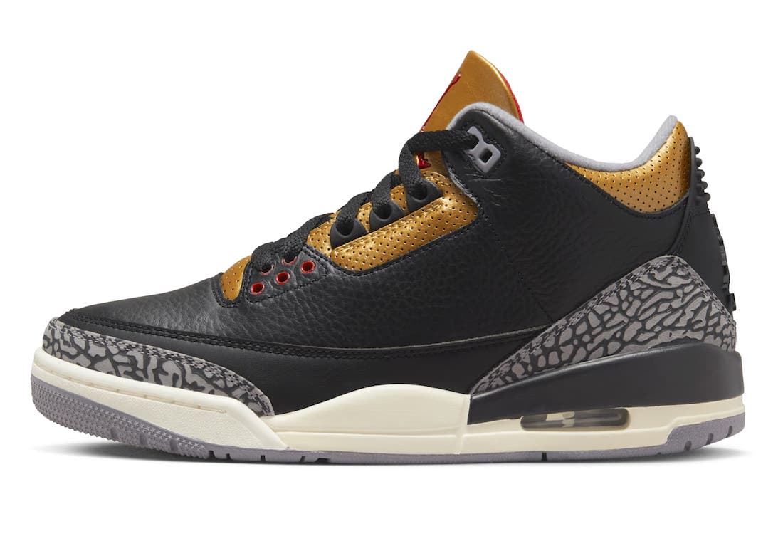 AIR JORDAN 3 BLACK GOLD