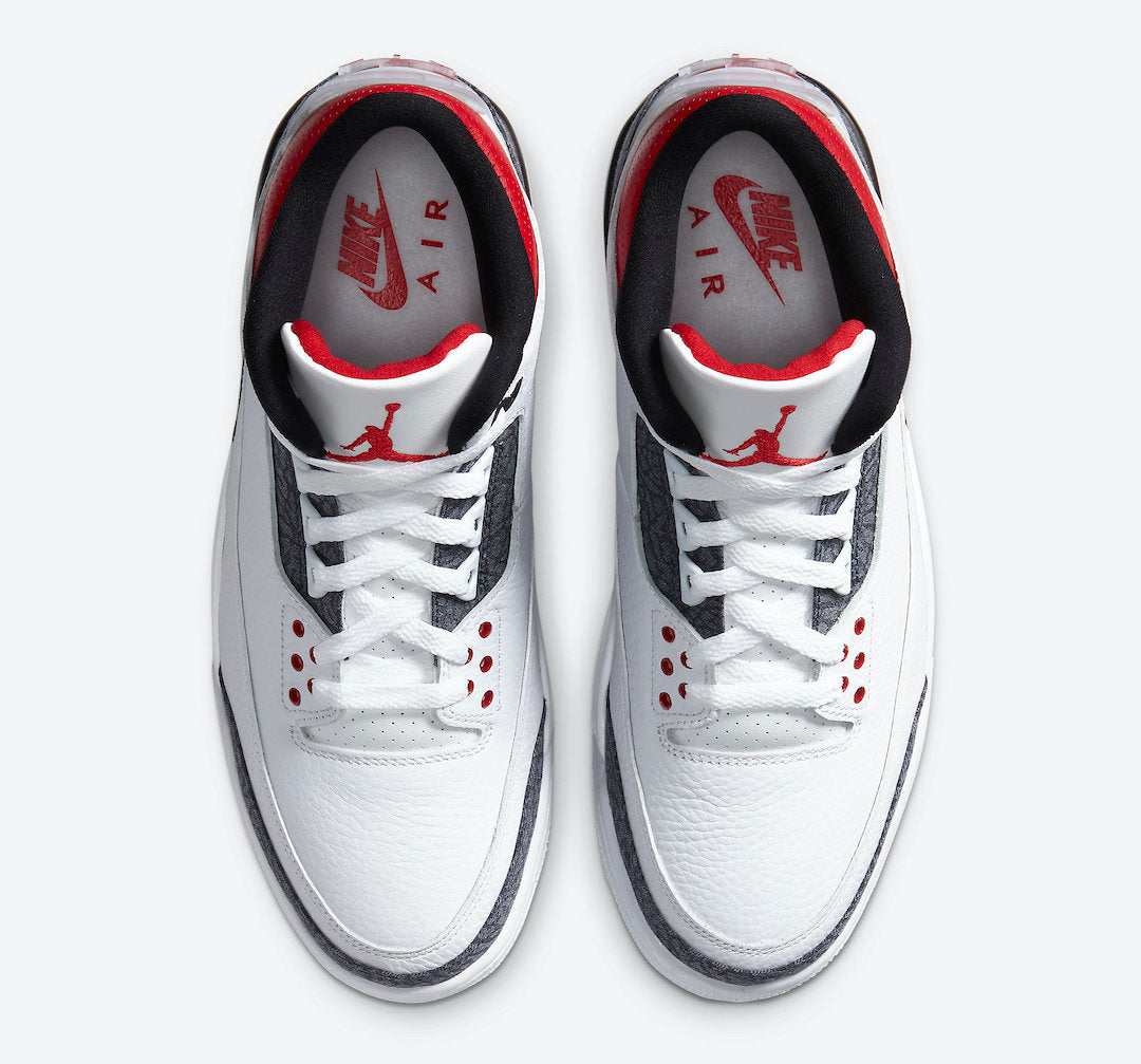 AIR JORDAN 3 DENIM FIRE RED