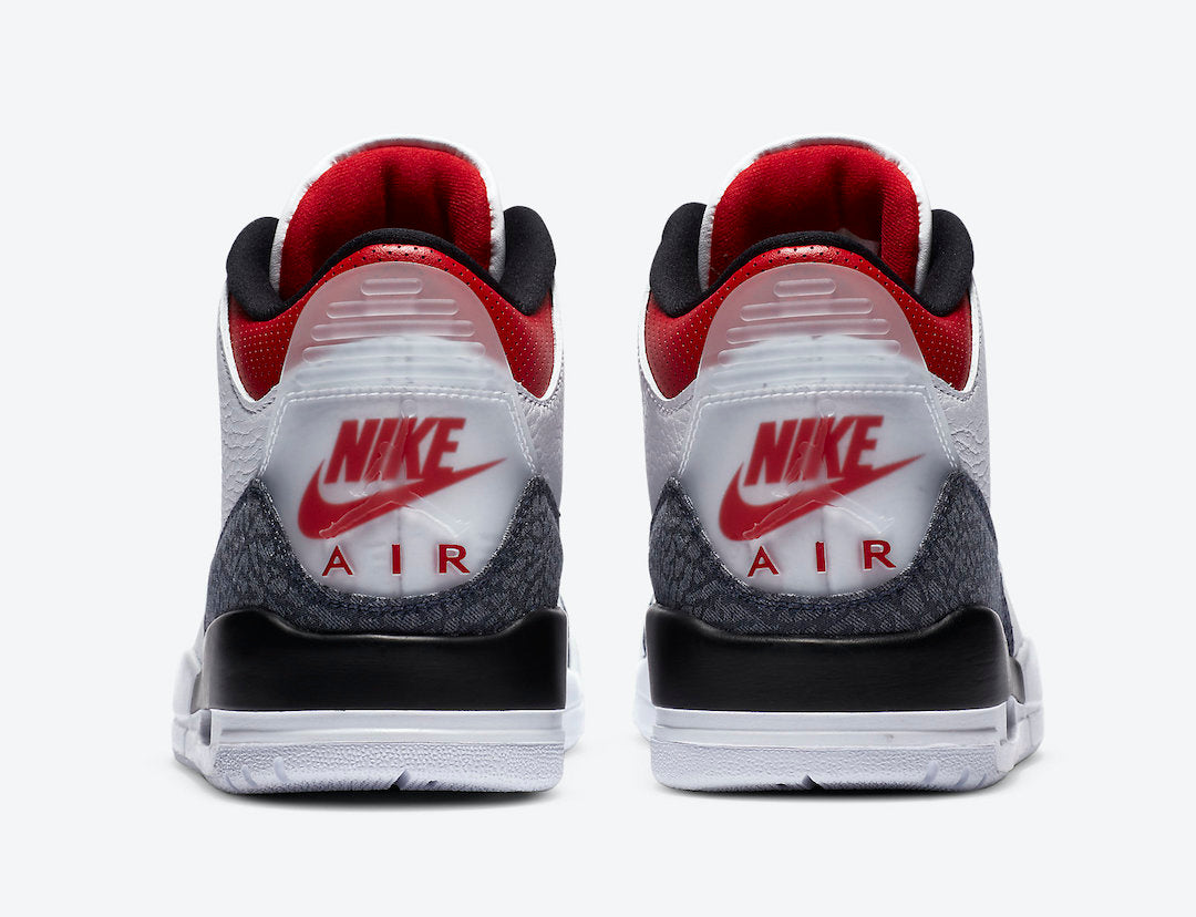 AIR JORDAN 3 DENIM FIRE RED