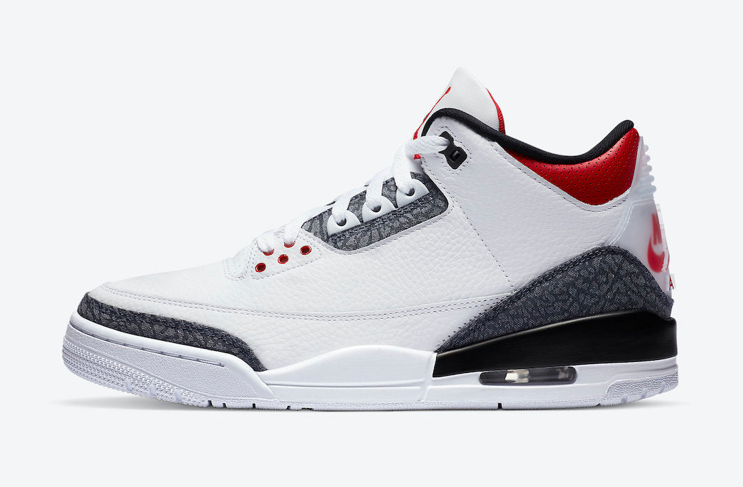 AIR JORDAN 3 DENIM FIRE RED