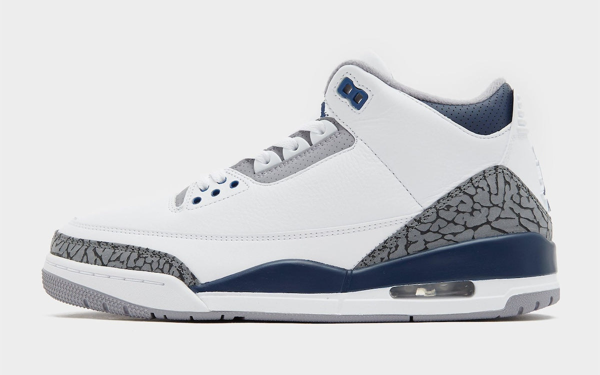 AIR JORDAN 3 WHITE NAVY