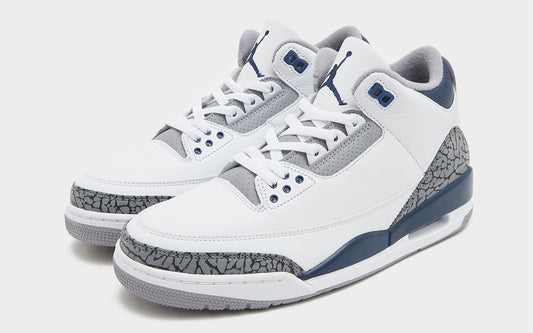 AIR JORDAN 3 WHITE NAVY