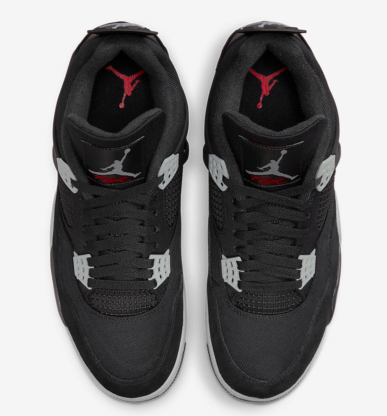 AIR JORDAN 4 BLACK CANVAS