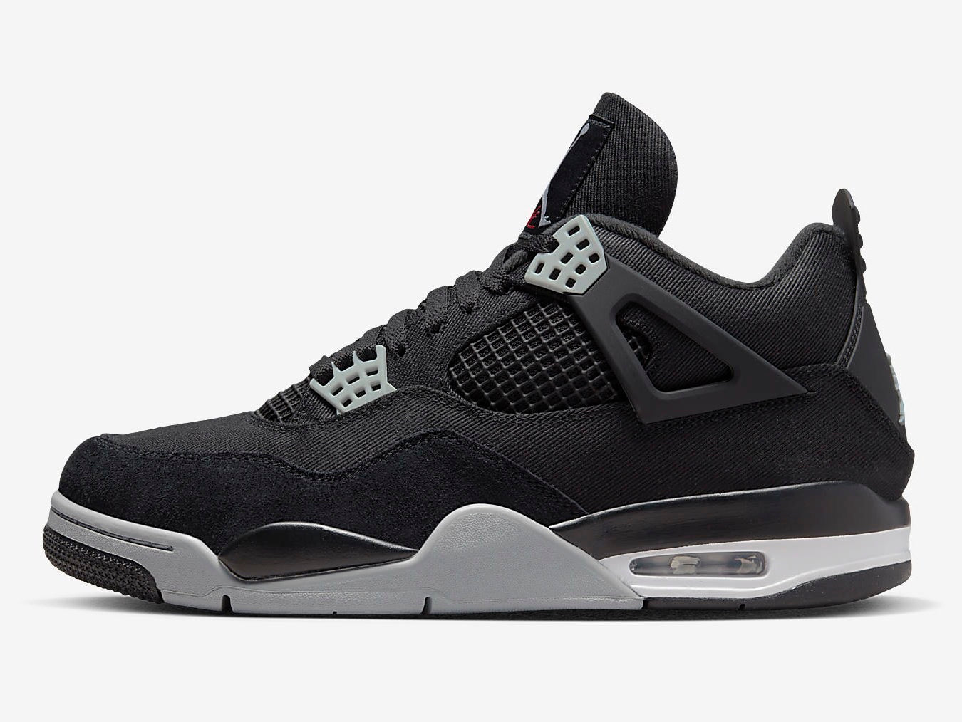 AIR JORDAN 4 BLACK CANVAS