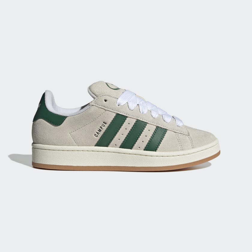 ADIDAS CAMPUS 00s CRYSTAL WHITE DARK GREEN