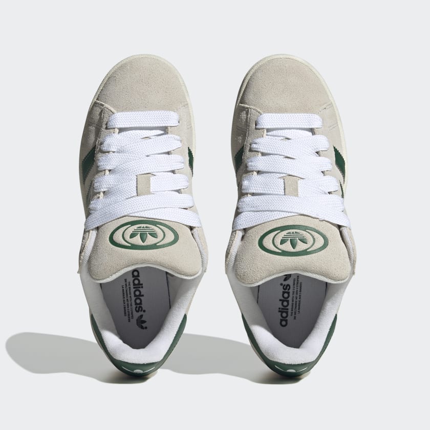 ADIDAS CAMPUS 00s CRYSTAL WHITE DARK GREEN