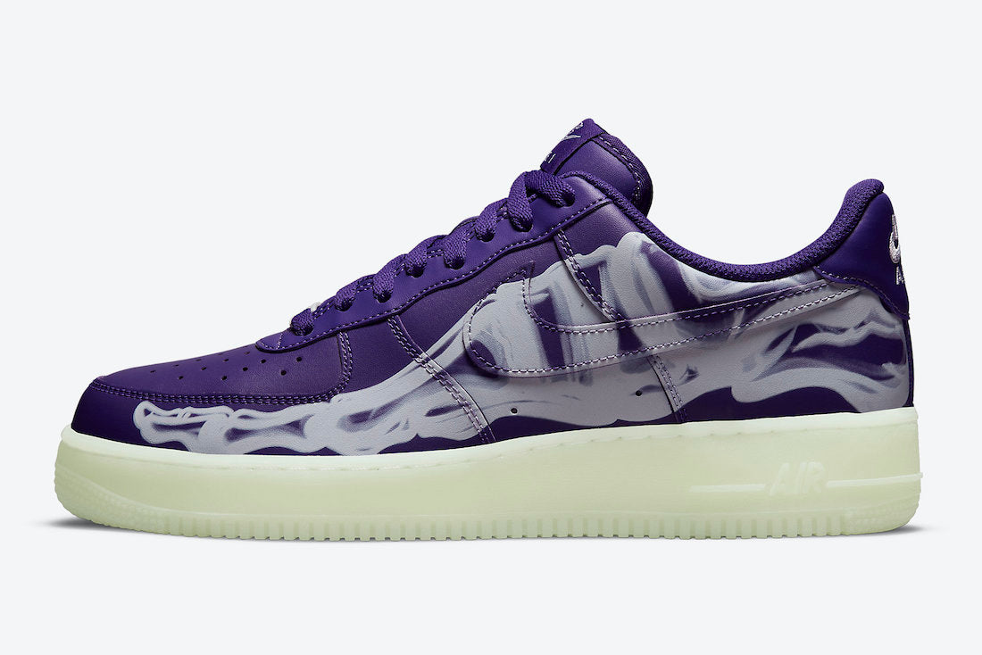 NIKE AIR FORCE 1 PURPLE SKELETON