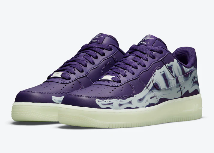 NIKE AIR FORCE 1 PURPLE SKELETON