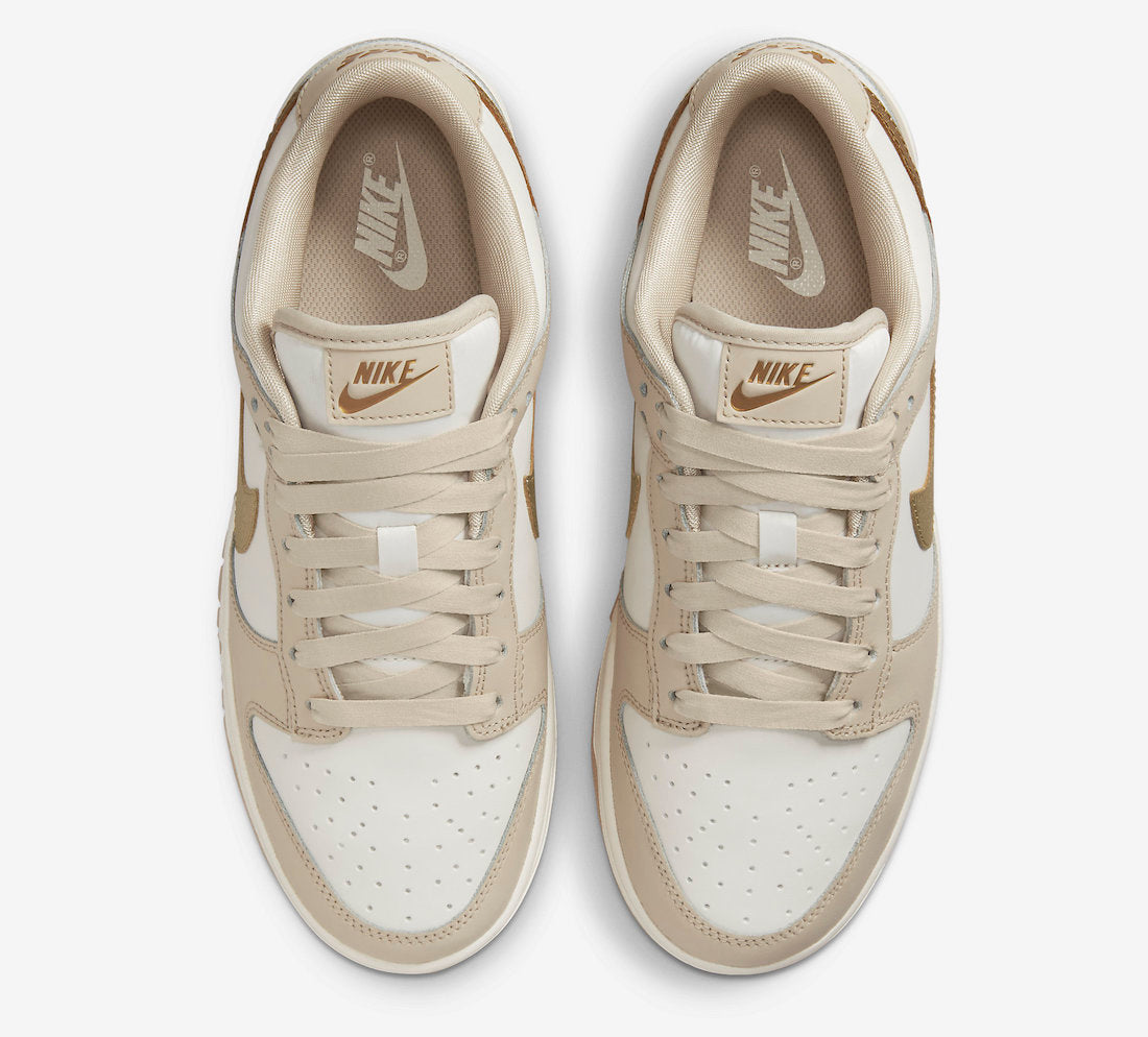 NIKE DUNK LOW PHANTOM METALLIC GOLD