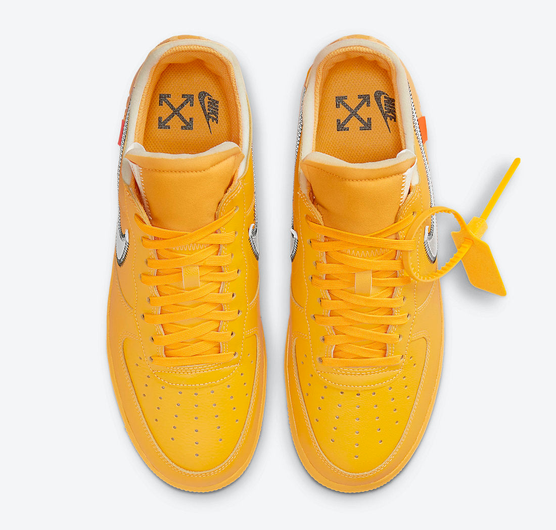 OFF-WHITE X NIKE AIR FORCE 1 LOW UNIVERSITY GOLD