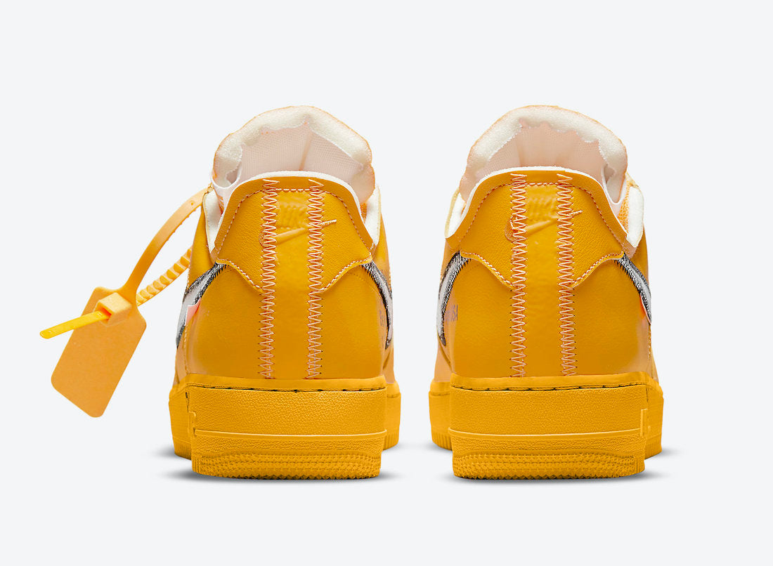 OFF-WHITE X NIKE AIR FORCE 1 LOW UNIVERSITY GOLD