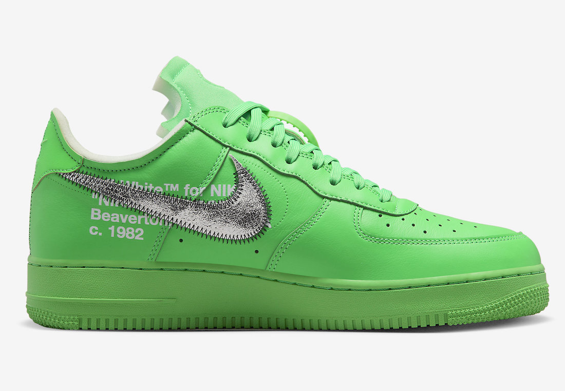 OFF-WHITE X NIKE AIR FORCE 1 LOW LIGHT GREEN SPARK