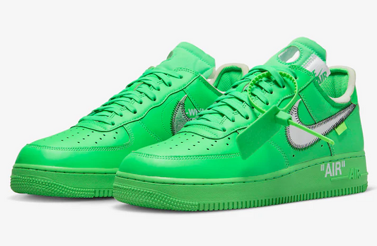 OFF-WHITE X NIKE AIR FORCE 1 LOW LIGHT GREEN SPARK