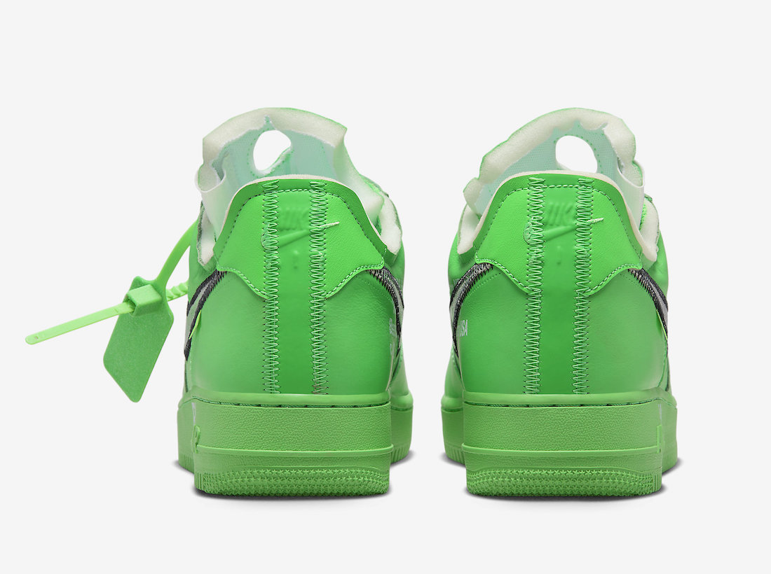 OFF-WHITE X NIKE AIR FORCE 1 LOW LIGHT GREEN SPARK