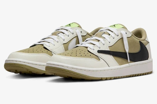 TRAVIS SCOTT X AIR JORDAN 1 RETRO LOW GOLF NEUTRAL OLIVE