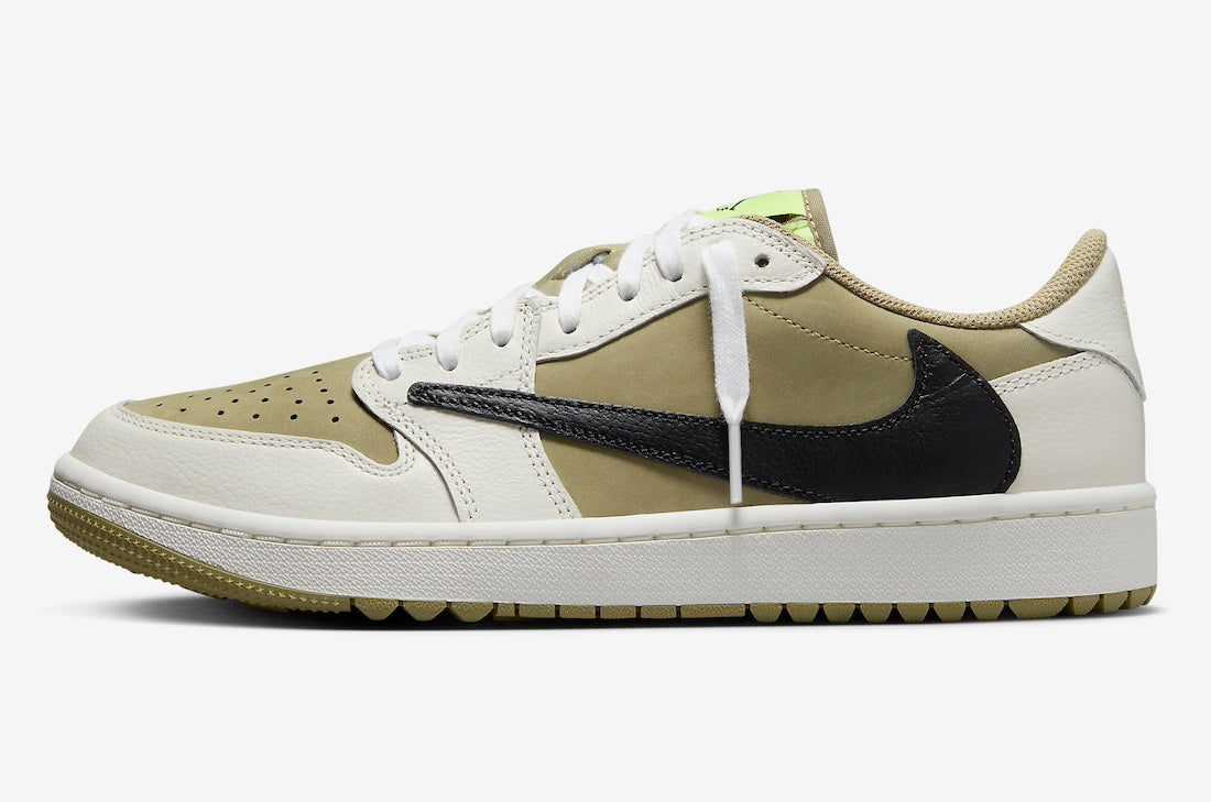 TRAVIS SCOTT X AIR JORDAN 1 RETRO LOW GOLF NEUTRAL OLIVE