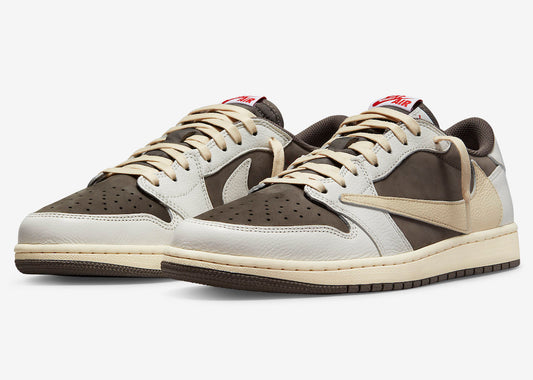 TRAVIS SCOTT X AIR JORDAN 1 LOW REVERSE MOCHA