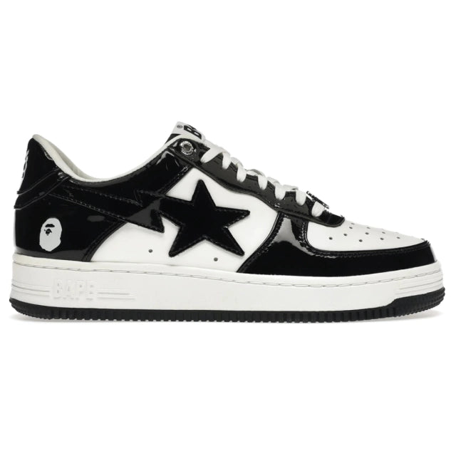 BAPE STA PATENT BLACK WHITE