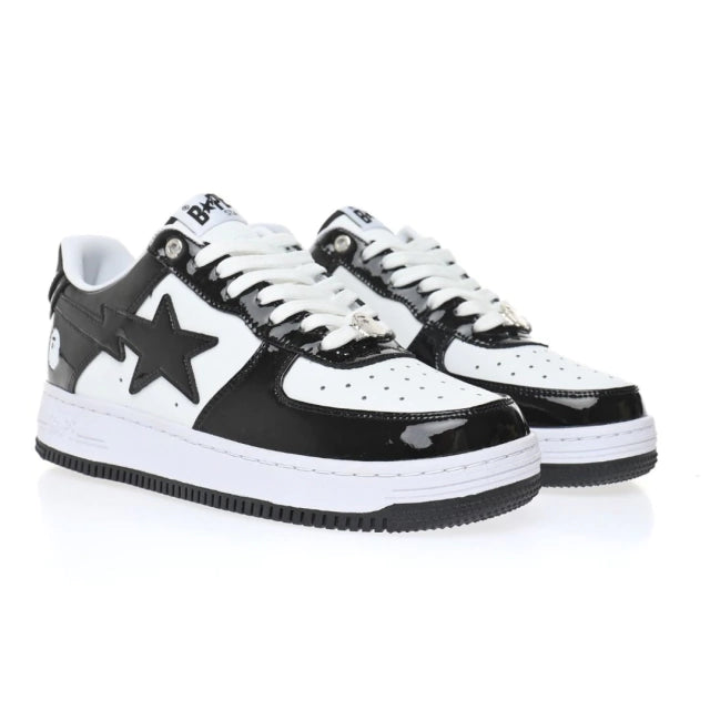 BAPE STA PATENT BLACK WHITE