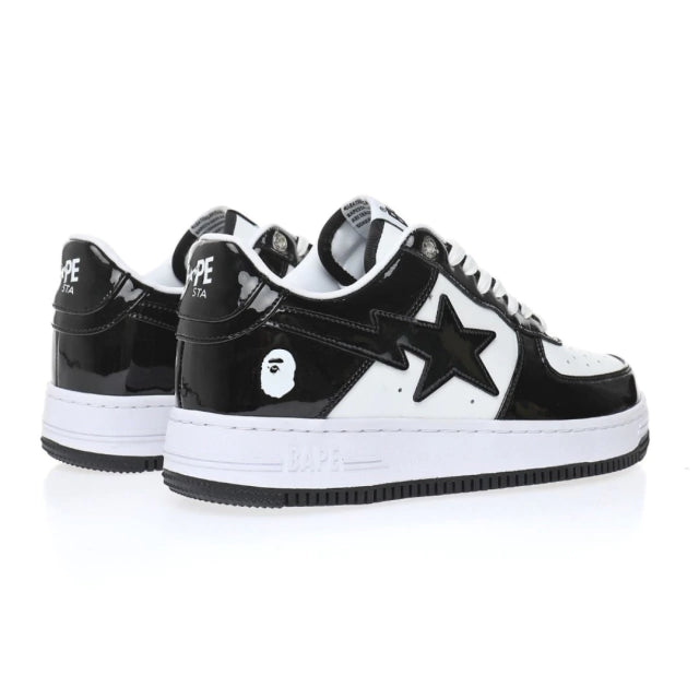 BAPE STA PATENT BLACK WHITE