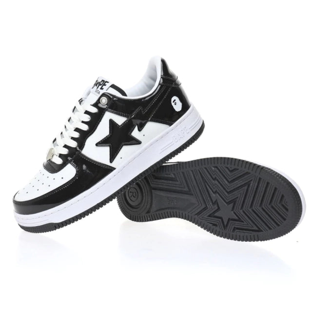 BAPE STA PATENT BLACK WHITE