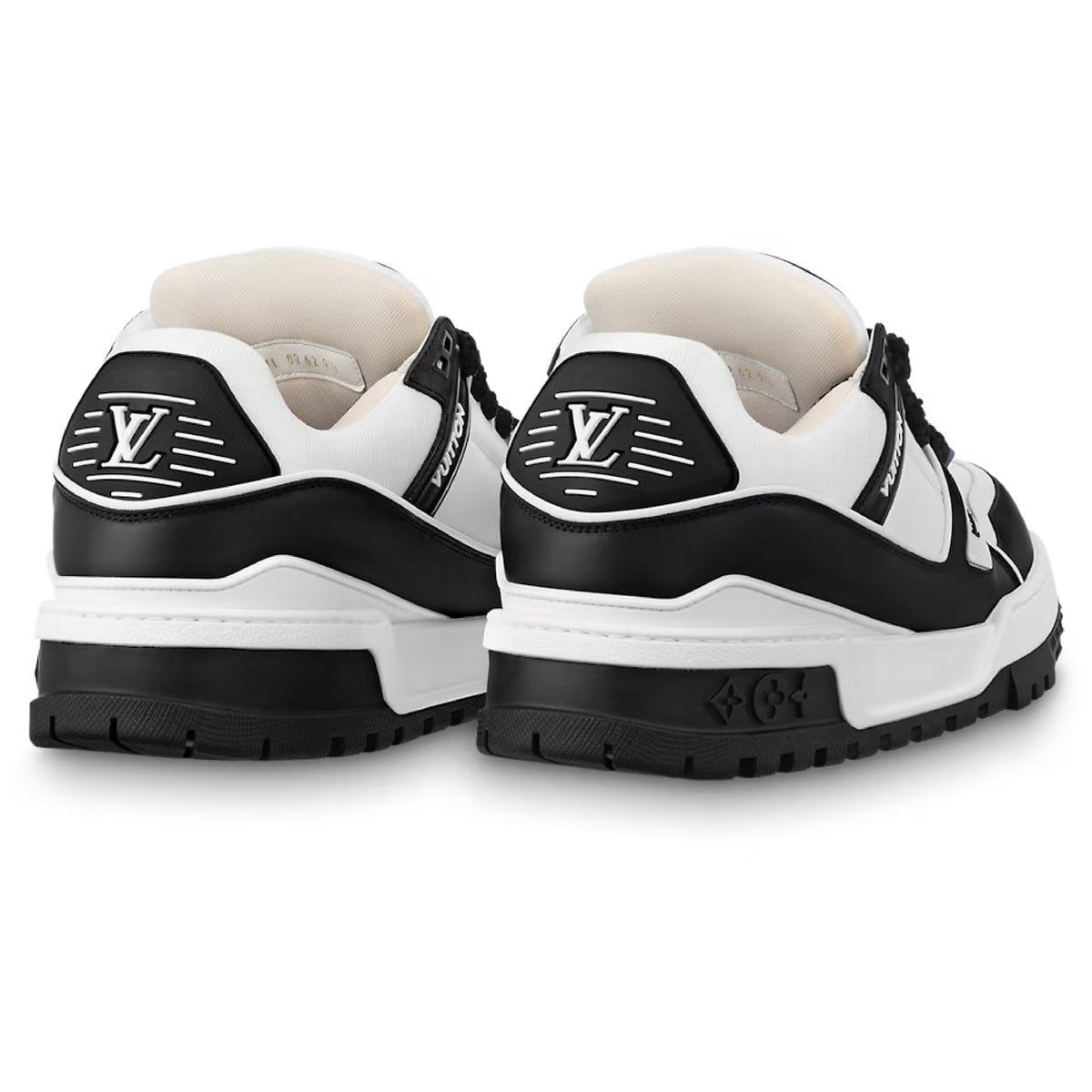 LOUIS VUITTON TRAINER MAXI BLACK AND WHITE