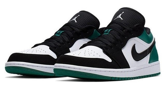 AIR JORDAN 1 LOW WHITE BLACK MYSTIC GREEN