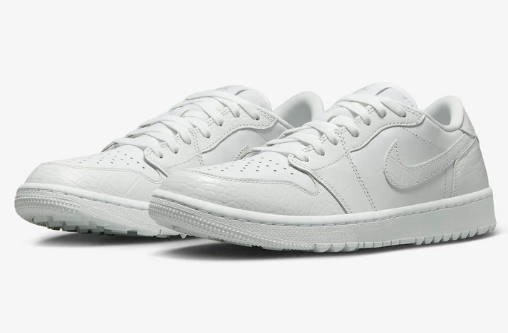 AIR JORDAN 1 LOW GOLF WHITE CROC