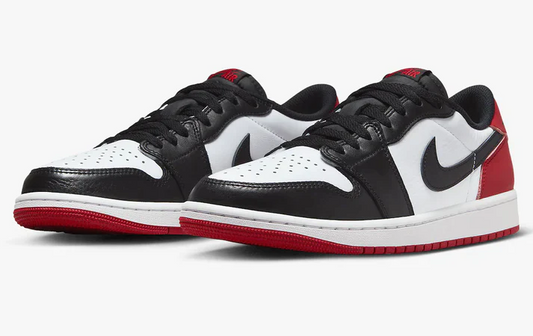 AIR JORDAN 1 LOW BLACK TOE